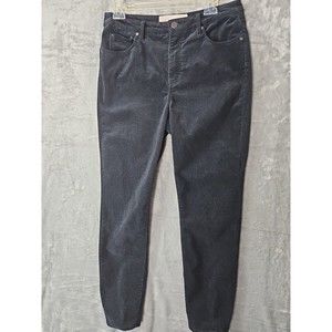 Soft Surroundings Corduroy Ankle Pant 29" Inseam Womens Size 10 Blue Stretchy